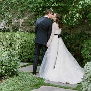 Bride, Photograph, Wedding dress, Dress, Gown, Bridal clothing, Ceremony, Wedding, Marriage, Garden, 