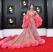 st vincent in gucci at the 2022 grammys