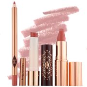 a charlotte tilbury lip kit set on a backdrop in a roundup of charlotte tilbury nordstrom anniversary sale deal